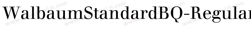 WalbaumStandardBQ-Regular字体转换