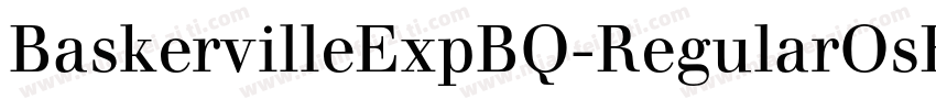 BaskervilleExpBQ-RegularOsF字体转换