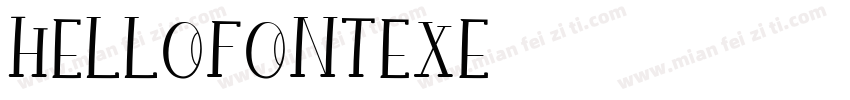 HelloFontexe字体转换