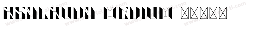 HSAlhuda-medium字体转换