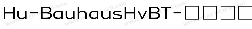 Hu-BauhausHvBT字体转换