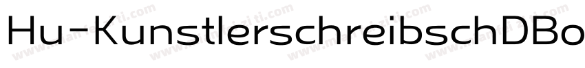 Hu-KunstlerschreibschDBol字体转换