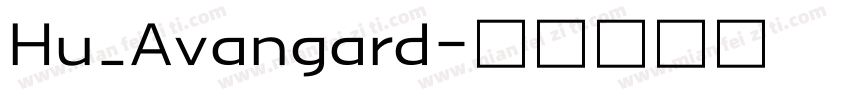 Hu_Avangard字体转换