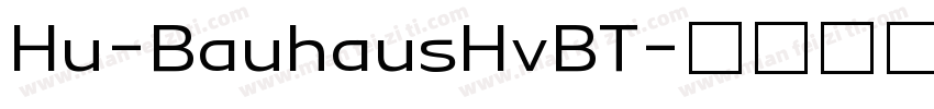 Hu-BauhausHvBT字体转换
