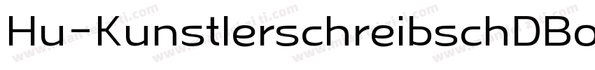 Hu-KunstlerschreibschDBol字体转换