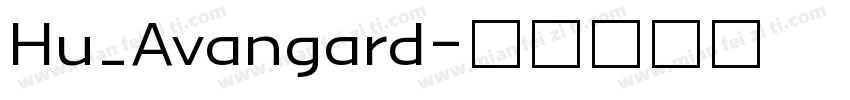 Hu_Avangard字体转换
