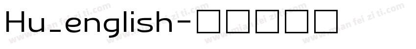 Hu_english字体转换