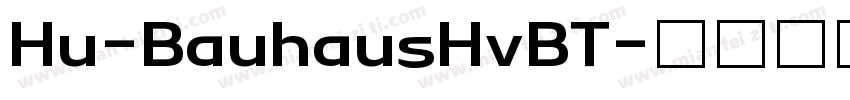 Hu-BauhausHvBT字体转换