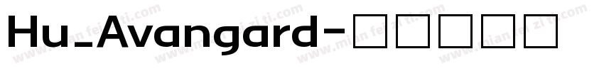 Hu_Avangard字体转换