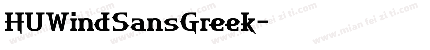 HUWindSansGreek字体转换