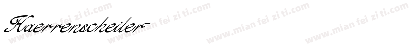 Haerrenscheiler字体转换