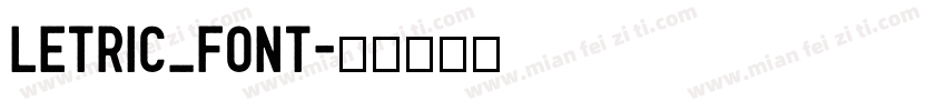 Letric_Font字体转换