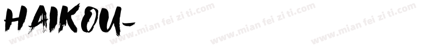 HAIKOU字体转换