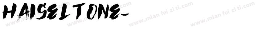 Haiseltone字体转换