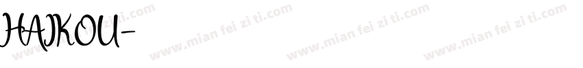 HAIKOU字体转换