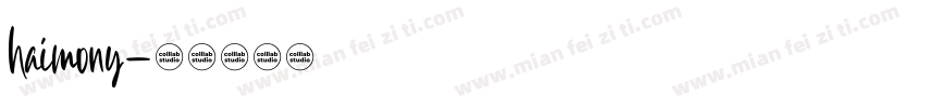 haimony字体转换