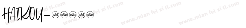 HAIKOU字体转换