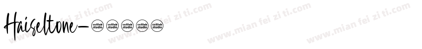 Haiseltone字体转换