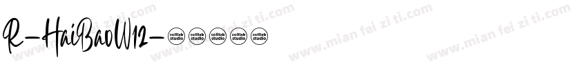 R-HaiBaoW12字体转换