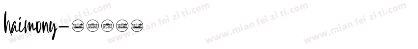 haimony字体转换