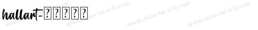 hallart字体转换
