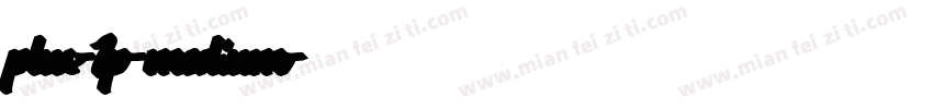 plus-1p-medium字体转换