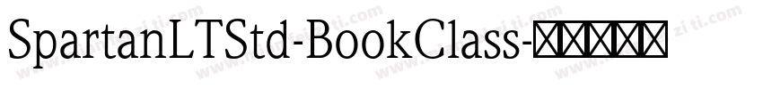 SpartanLTStd-BookClass字体转换