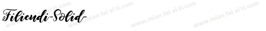 Filicudi-Solid字体转换