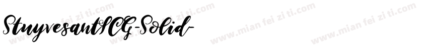 StuyvesantICG-Solid字体转换
