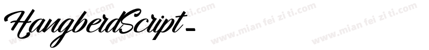 HangberdScript字体转换