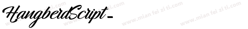 HangberdScript字体转换