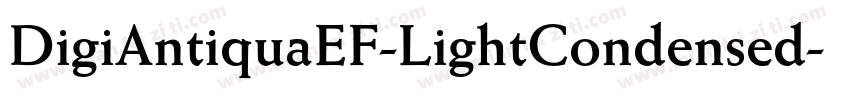 DigiAntiquaEF-LightCondensed字体转换