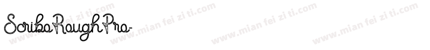 ScriboRoughPro字体转换