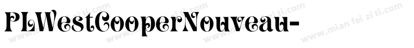 PLWestCooperNouveau字体转换