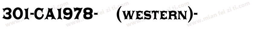 301-CA1978-普通(western)字体转换