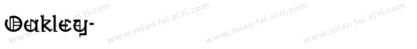 Oakley字体转换