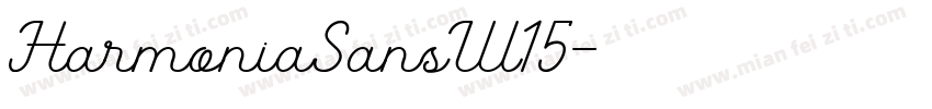 HarmoniaSansW15字体转换