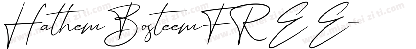 HathemBosteemFREE字体转换