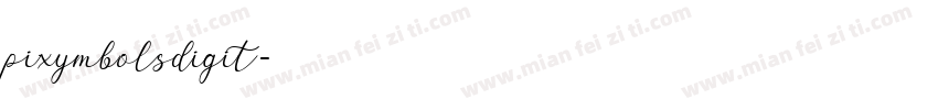 pixymbolsdigit字体转换