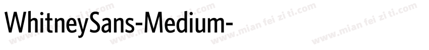 WhitneySans-Medium字体转换