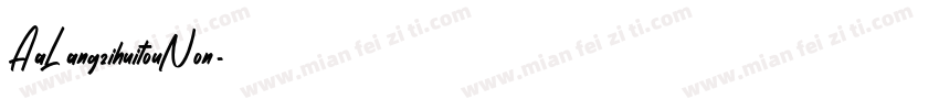 AaLangzihuitouNon字体转换