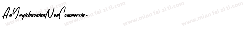 AaYuqishaonianNonCommercia字体转换