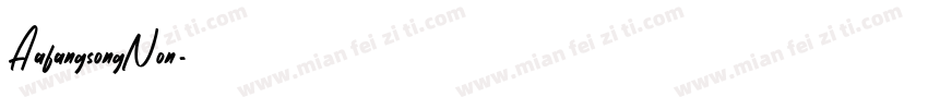 AafangsongNon字体转换