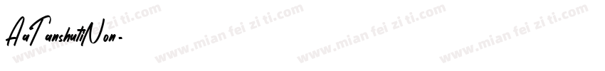 AaTanshutiNon字体转换