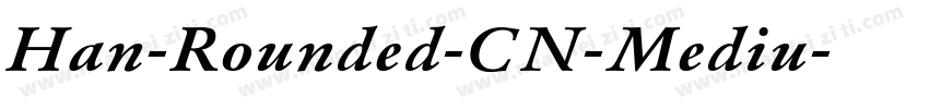 Han-Rounded-CN-Mediu字体转换