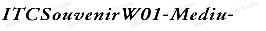 ITCSouvenirW01-Mediu字体转换