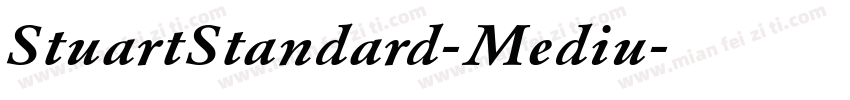 StuartStandard-Mediu字体转换