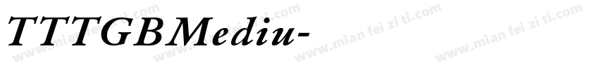 TTTGBMediu字体转换