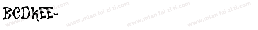 BCDKEE字体转换