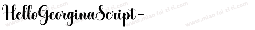 HelloGeorginaScript字体转换